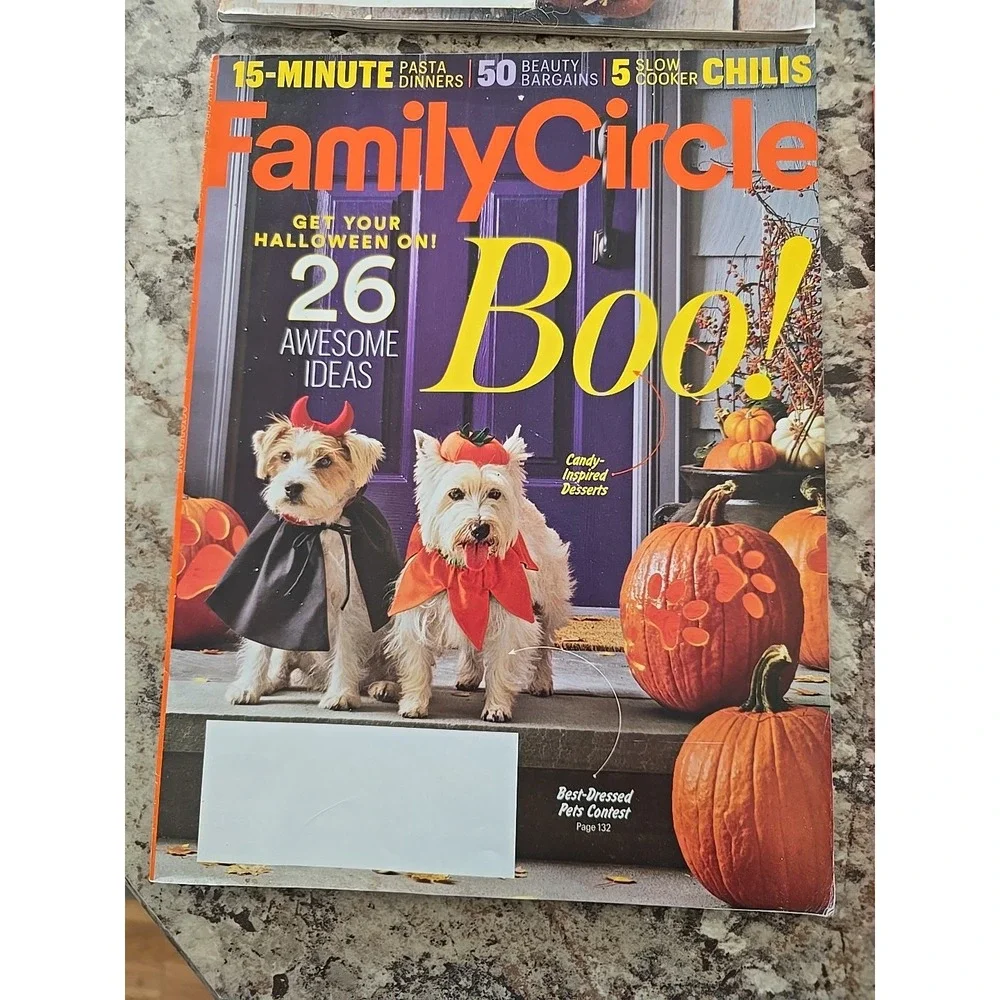 4 Family Circle‎ Magazines August- November 2016